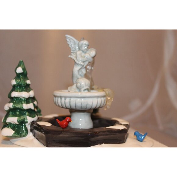 Dept 56 Snow Village - Winter Fountain - Picture 1 of 8